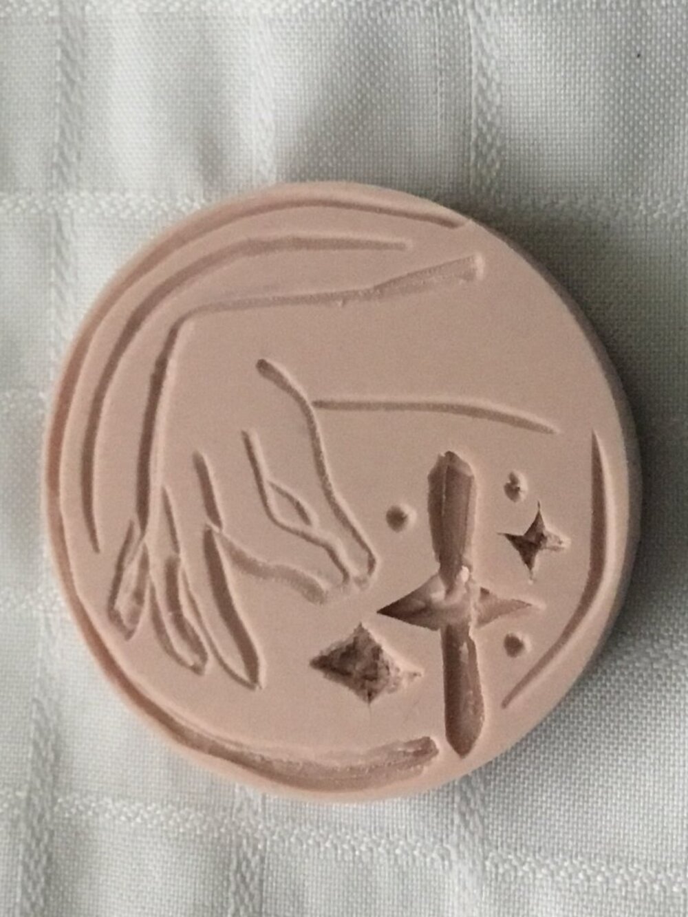 Two sides hand made rubber stamp